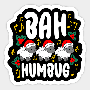 Bah Humbug Christmas Sticker